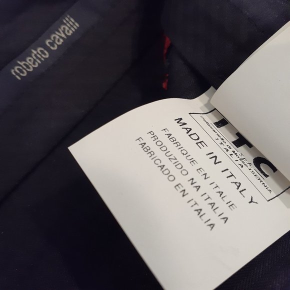 Roberto Cavalli men's 34" waist textured pants 2008 collection model RL1107 - Picture 8 of 16